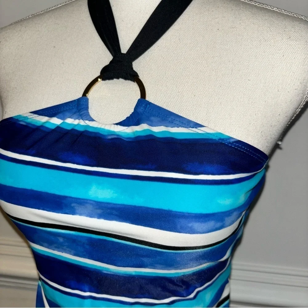 Chaps Tankini, sz 6 - Picture 3 of 9